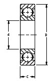 Timken-9107K-深溝球軸承