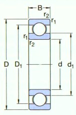 SKF-*16004-深溝球軸承