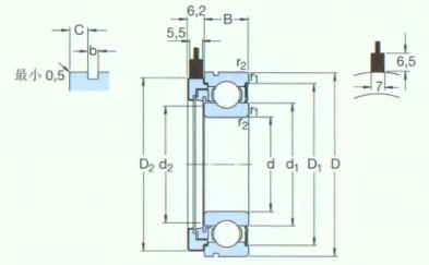 SKF-BMB-6202/032S2/EA002A-傳感器軸承單元