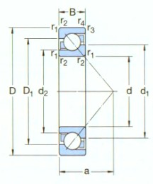 SKF-*7314BECBM-角接觸球軸承