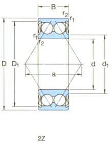 SKF-*3307A-2Z-角接觸球軸承