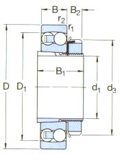 SKF-1213EKTN9-自動調(diào)心球軸承