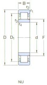 SKF-NU1044MA-圓柱滾子軸承