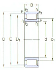 SKF-NCF3088CV-圓柱滾子軸承