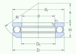 SKF-U318-推力球軸承